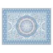 Nappe Dentelle en céramique bleu clair & flocon de neige (Devant (Horizontal))