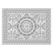 Nappe Dentelle en céramique grise et flocon de neige (Devant (Horizontal))