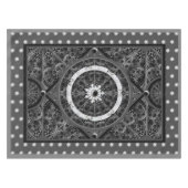 Nappe Dentelle en céramique noir & flocon de neige (Devant (Horizontal))