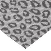 Nappe Dentelle nette noire avec le motif de léopard sur (Angle)