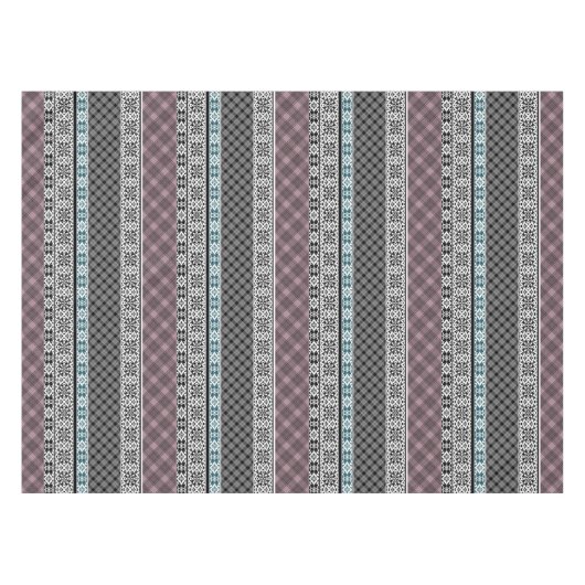 Nappe Dentelle patchwork noir et blanc (Devant (Horizontal))