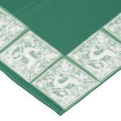 Nappe Dentelle verte de rennes de Noël 60" x 104" (Angle)