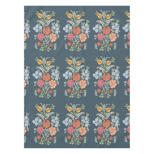 Nappe Des fleurs hongroises colorées (Devant)