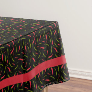 Nappe Des piments rouges et verts sur la nourriture mexi