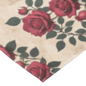 Nappe Des roses cramoisies vintage (Angle)