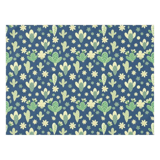 Nappe Desert Cactus & Succulent Pattern (Devant (Horizontal))