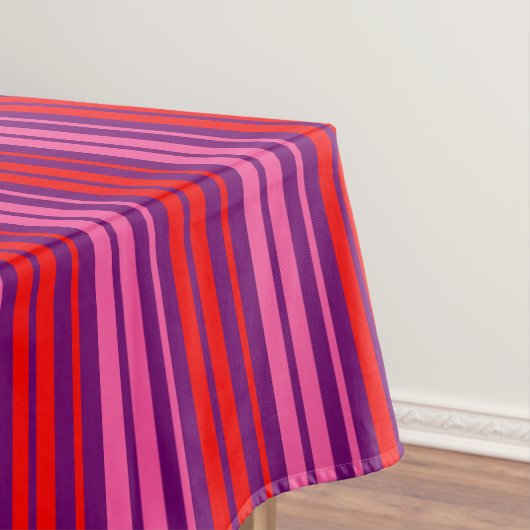 Nappe Design à rayures verticales rose violet rouge   (In Situ)