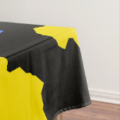 Nappe Design Abstrait Jaune Bleu Noir Motif moderne (In Situ)