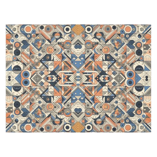 Nappe Design Art Déco coloré (Devant (Horizontal))