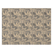 Nappe Design Art déco noir et tano (Devant (Horizontal))