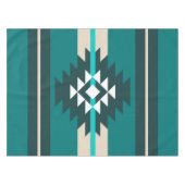 Nappe Design aztèque en couleur turquoise (Devant (Horizontal))