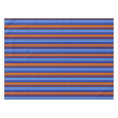 Nappe Design Bandes Verticales Cyan Orange Marine (Devant (Horizontal))