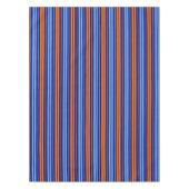 Nappe Design Bandes Verticales Cyan Orange Marine (Devant)