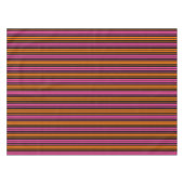 Nappe Design bandes verticales orange rose noir (Devant (Horizontal))