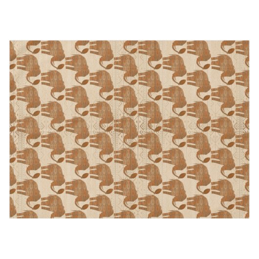 Nappe Design d'art tribal des éléphants (Devant (Horizontal))