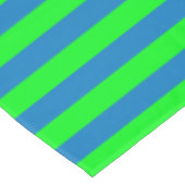 Nappe Design de bandes bleues et vertes (Angle)