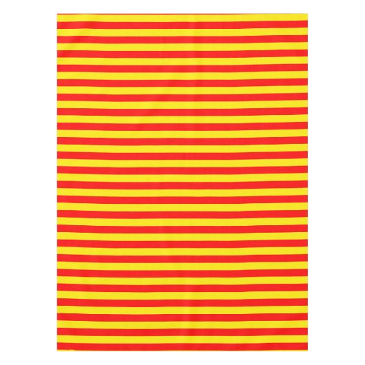 Nappe Design de bandes rouge et jaune (Devant)