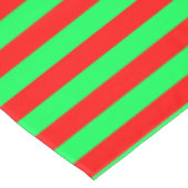 Nappe Design de bandes rouge et verte (Angle)