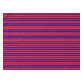 Nappe Design de bandes rouges et bleues (Devant (Horizontal))