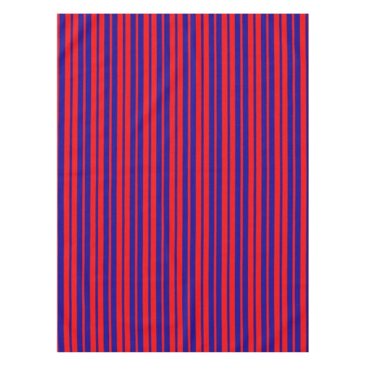 Nappe Design de bandes rouges et bleues (Devant)