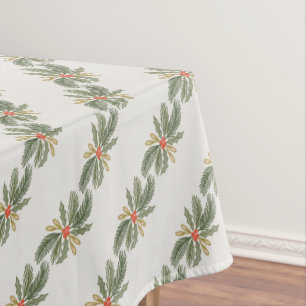Nappe Design de Christmas Greens, Holly et Pine