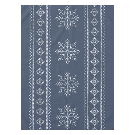 Nappe Design de l'artisanat de Noël du flocon bleu (Devant)