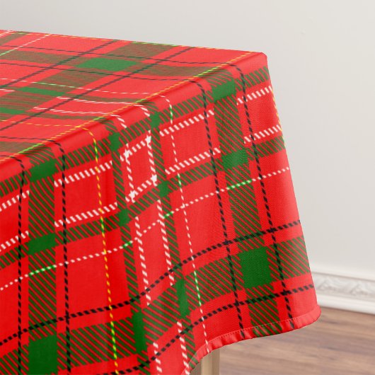 Nappe Design de Motif de Noël Tartan rouge
