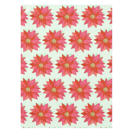 Nappe Design de Noël/vacances audacieux, poinsettia pein (Devant)