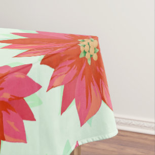 Nappe Design de Noël/vacances audacieux, poinsettia pein