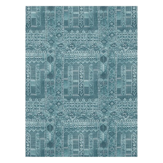 Nappe Design de tapis orientaux dans les tons bleus (Devant)