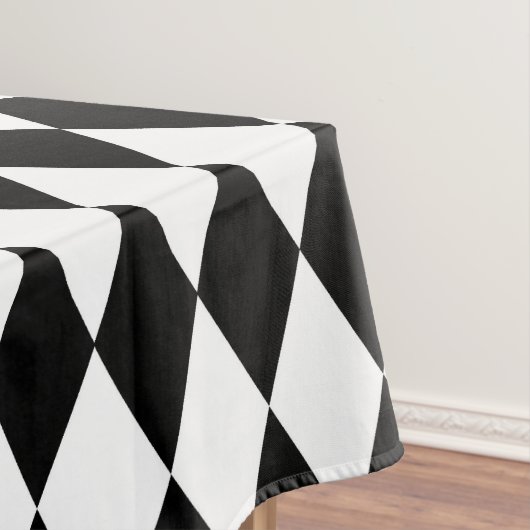 Nappe Design Diamant Noir Et Blanc (In Situ)