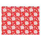 Nappe Design d'illustrations florales Pois en rouge blan (Devant (Horizontal))