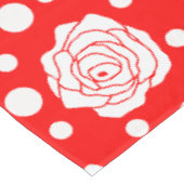 Nappe Design d'illustrations florales Pois en rouge blan (Angle)