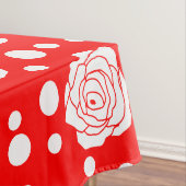 Nappe Design d'illustrations florales Pois en rouge blan (In Situ)
