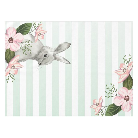 Nappe Design élégant à rayures Bunny (Devant (Horizontal))
