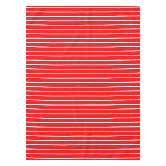 Nappe Design en bandes rouge et blanc (Devant)