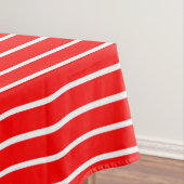 Nappe Design en bandes rouge et blanc (In Situ)
