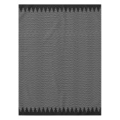 Nappe Design géométrique Abstrait moderne noir et blanc (Devant)
