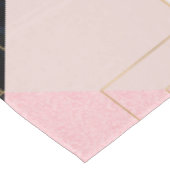 Nappe Design géométrique moderne Grilles d'or rose (Angle)