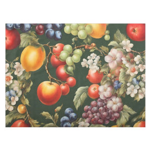 Nappe Design italien élégant avec Fruits et Fleurs