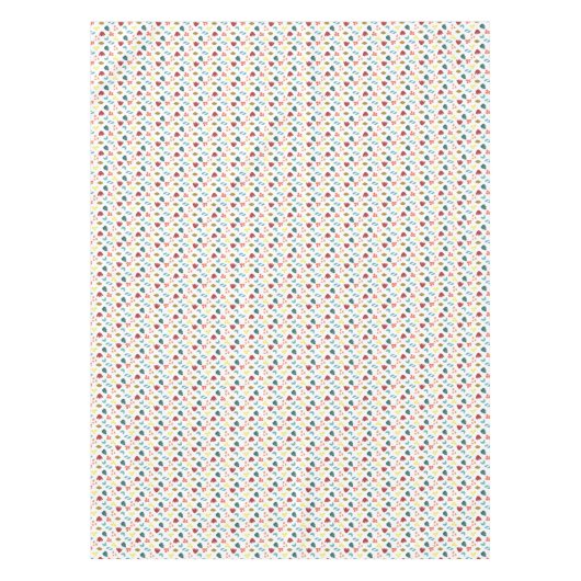 Nappe Design moderne à plat Vert Rouge Orange design3b (Devant)