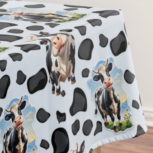 Nappe Design Motif animal de vache