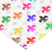 Nappe Design Motif couleur blanc Fleur de lis (Angle)