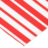 Nappe Design Motif de bandes verticales blanc rouge (Angle)