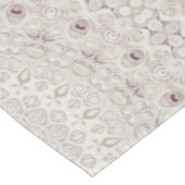 Nappe Design Motif en mandala beige et taupe (Angle)