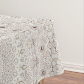 Nappe Design Motif en mandala beige et taupe (In Situ)