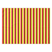 Nappe Design Motif Red Yellow Stripes (Devant (Horizontal))