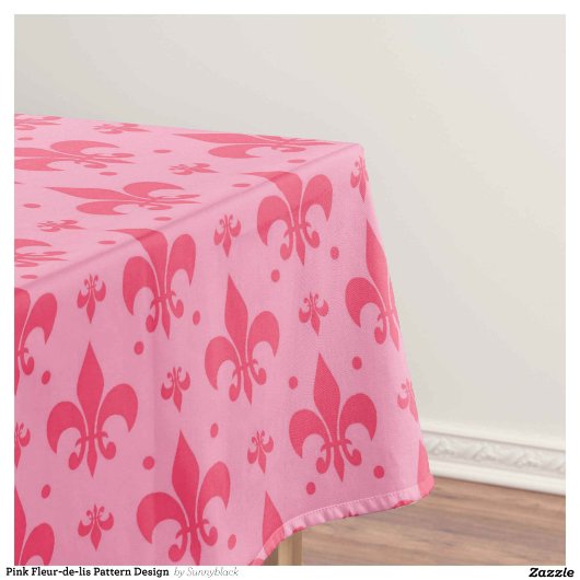 Nappe Design Motif rose Fleur de lis