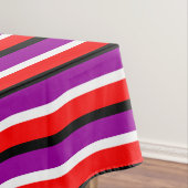 Nappe Design Motif rouge violet rayures (In Situ)