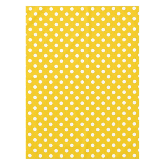 Nappe Design Pois blanc jaune (Devant)